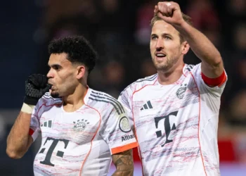 Luis Díaz y Harry Kane. (FOTO: Bayern de Múnich)
