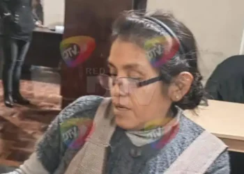 La exesposa del dirigente panificador Rubén Ríos. Foto: DTV.