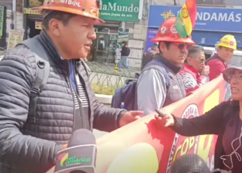 La semana inició con movilizaciones en La Paz. Foto: Wara Tv.