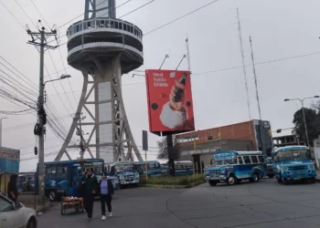 Un punto de bloqueo en El Alto en 2025. Foto: Tele Estrella.