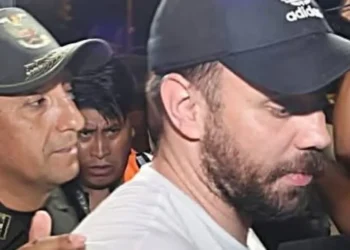 Eduardo del Castillo tras su aprehensión en Viru Viru. Foto: El Mundo