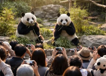 Lei Lei y Xiao Xiao dos pandas gemelos retornaron a China/RRSS
