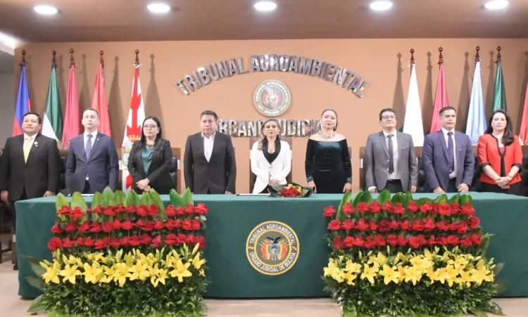 La nueva directiva del Tribunal Agroambiental (Foto: Agroambiental)