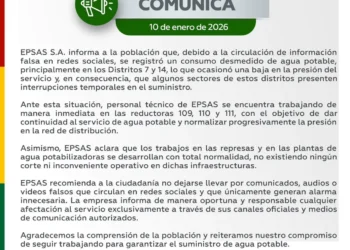 Epsas publicó un comunicado/Epsas