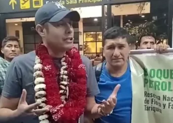 El vicepresidente Edmand Lara llega a Tarija. (Foto: Vicepresidencia)
