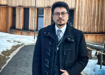 El canciller Fernando Aramayo, en Suiza. (Foto: Cancillería)