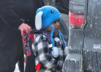 Liam Conejo Ramos de 5 años fue detenido en una redada migratoria/AFP