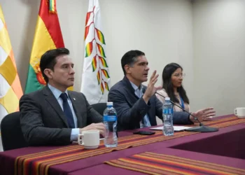 Autoridades del Minsiterio de Desarrollo Productivo. Foto: Ministerio de Desarrollo Productivo.