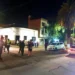 Policías en el luga del asesinato de Mauricio Aramayo.
Foto: APG