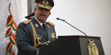 El comandante general de la FFAA, Víctor hugo Balderrama.
DTV