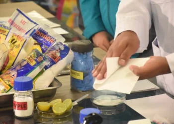 Personal de la Alcaldía de La Paz realiza controles en la venta de sal. FOTO: GAMLP