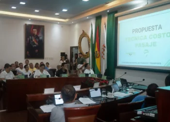 Reunión de la comisión mixta sobre el transporte. Foto: Concejo Municipal de Santa Cruz