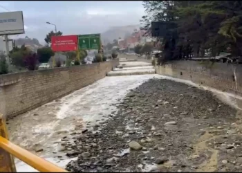Este viernes se registraron fuertes lluvias en la ciudad de La Paz. Foto: DTV.