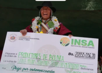 Uno de los beneficiarios del Seguro Minka. Foto: Ministerio de Desarrollo Productivo.