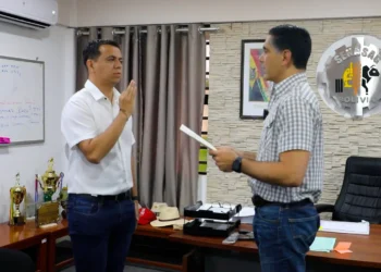 Posesión del nuevo director del Senasag. Foto: Ministerio de Desarrollo Productivo.