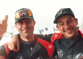 Mathieu Serradori y Loïc Minaudier. (FOTO: Dakar Rally)