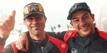 Mathieu Serradori y Loïc Minaudier. (FOTO: Dakar Rally)