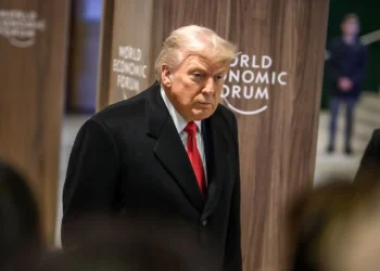 Trump en la reunión anual del Foro Económico Mundial (FEM) en Davos. Foto: AFP