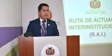 El fiscal departamental de Beni, Alexander Mendoza.
