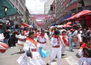 Danza afroboliviana en el Jisk’a Anata. (Foto: AMUN)