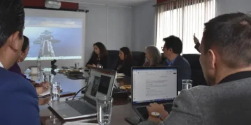 Representantes del Senapi, la delegación de la MCC y de la Embajada de Estados Unidos en Bolivia se reúnen. (Foto: Senapi)