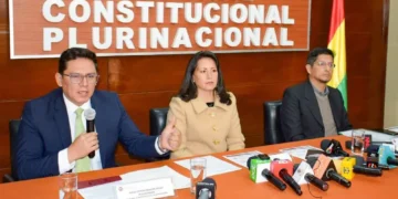 Magistrados del TCP brinda una conferencia de prensa. (Foto: TCP)