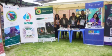 El Sernap organizó una exposición para conmemorar la 'Semana del oso jucumari'. FOTO: Sernap