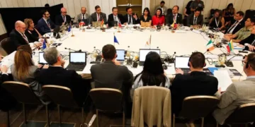 Reunión de los ministros de Seguridad de la región del CLASI. (Foto: Min. de Gobierno)