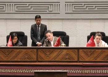 El presidente nato de la Asamblea, Edmand Lara, participa de la interpelación del ministro de Hidrocarburos. (Foto: Vicepresidencia)