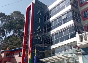 Oficina central de la AJAM, en Sopocachi, La Paz.
Foto: Erbol.