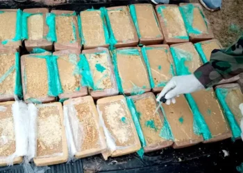 La droga secuestrada por agente de Umopar. (Foto: Viceministerio de Sustancias Controladas)