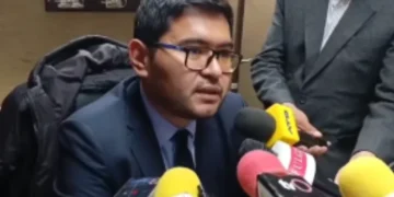 El encargado distrital del Consejo de la Magistratura en Oruro, Erick Aguilar.