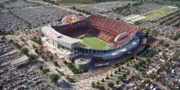 El estadio de Kansas donde jugará Argentina. (FOTO: AFP)