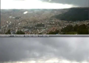 Las lluvias mantienen en alerta amarilla al municipio de La Paz. FOTO: GAMLP