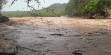 Crecida del río Piraí (Foto: Gobernación de Santa Cruz)