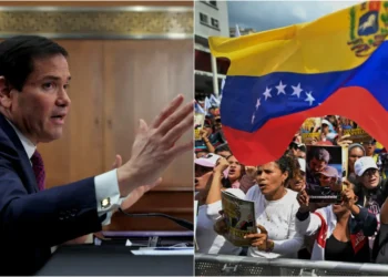 Marco Rubio habló del  plan estratégico sobre Venezuela. Foto: Composición La Razón con imágenes de AFP