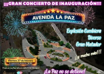 Arte promocional del acto de entrega. Foto: GAMLP
