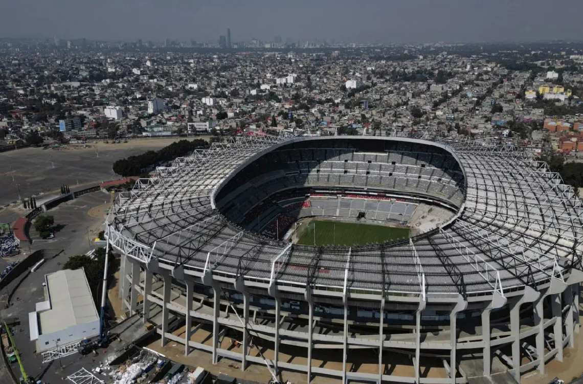 El estadio Banorte, anteriormente conocido como Azteca, en Ciudad de México. (FOTO: AFP)