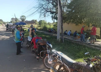 Bloqueo de mototaxistas en Beni. Foto: Beni Noticias.