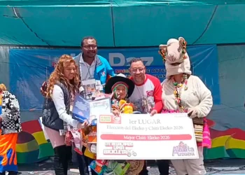 El acto de premiación de Ch'iti Ekeko