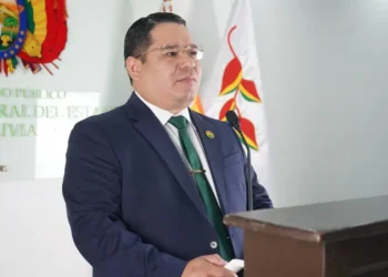 El fiscal general del Estado, Roger Mariaca.
Foto: FGE