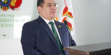 El fiscal general del Estado, Roger Mariaca.
Foto: FGE