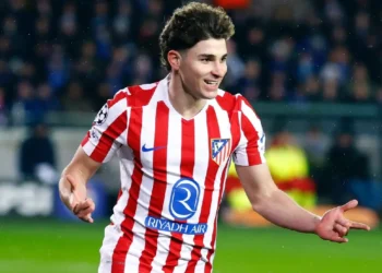 El atacante argentino Julián Álvarez llegó a 20 dianas en la Champions League. (FOTO: Atlético de Madrid)