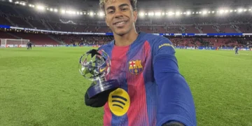 MVP Lamine Yamal. (FOTO: FC Barcelona)