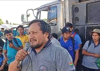 Transportistas del Trópico en ampliado.
Foto: Chimoré, tropico.