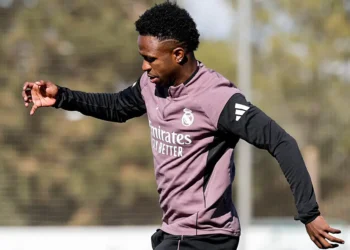 Vinicius Jr. entrenado con el Real Madrid. (FOTO: Real Madrid C.F.)