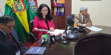 La consejera Gabriela Araoz López.