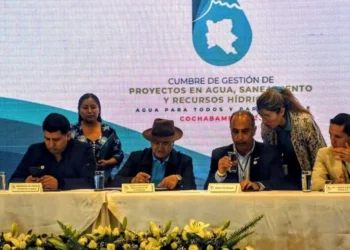 Un evento pasado de la promulgación de la Ley de Fondos de Agua. FOTO: GADC