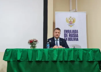 El embajador de Rusia en Bolivia Dmitry Verchenko/La Razón