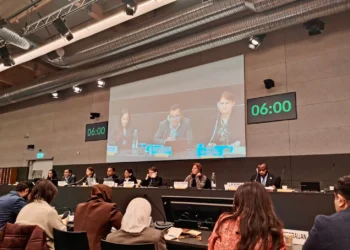 EL defensor del Pueblo, Pedro Callisaya, participa Asamblea General de la GANHRI. (Foto: Defensoría)